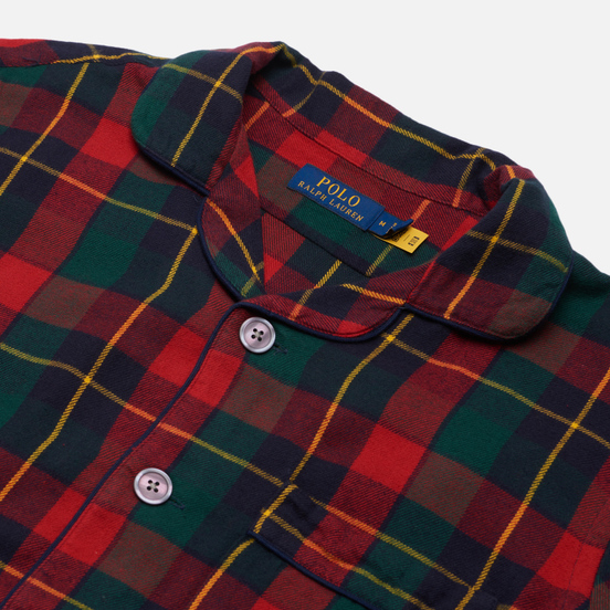 Мужская рубашка Polo Ralph Lauren Classic Fit Pyjama-Style Red/Green Multi
