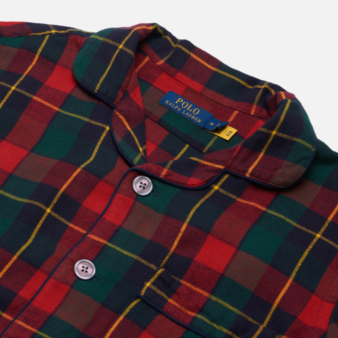 Мужская рубашка Polo Ralph Lauren, цвет красный, размер M 710-849860-002 Classic Fit Pyjama-Style - фото 2