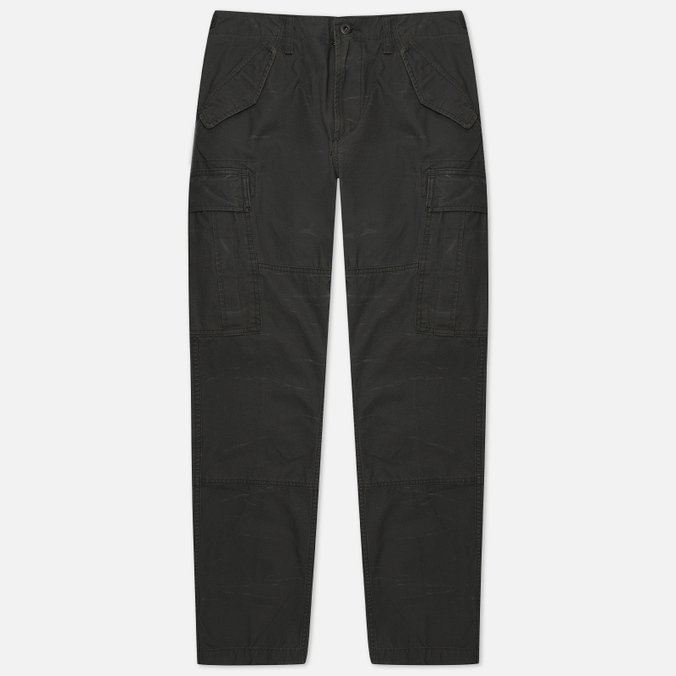 Мужские брюки Polo Ralph Lauren, цвет чёрный, размер 30/32 710-850059-005 Slim Fit Canvas Cargo - фото 1