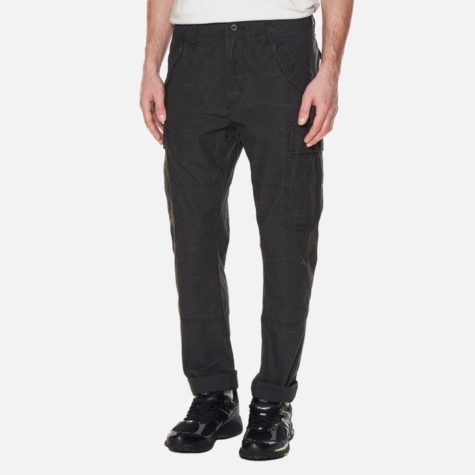 Мужские брюки Polo Ralph Lauren, цвет чёрный, размер 30/32 710-850059-005 Slim Fit Canvas Cargo - фото 4