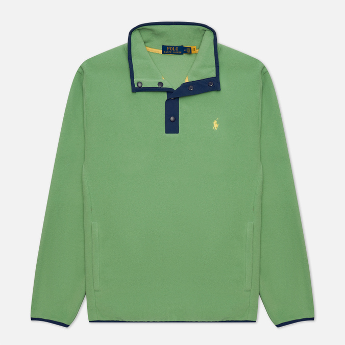 Мужская толстовка Polo Ralph Lauren, цвет зелёный, размер XL 710-850393-006 Fleece Mockneck Pullover - фото 1