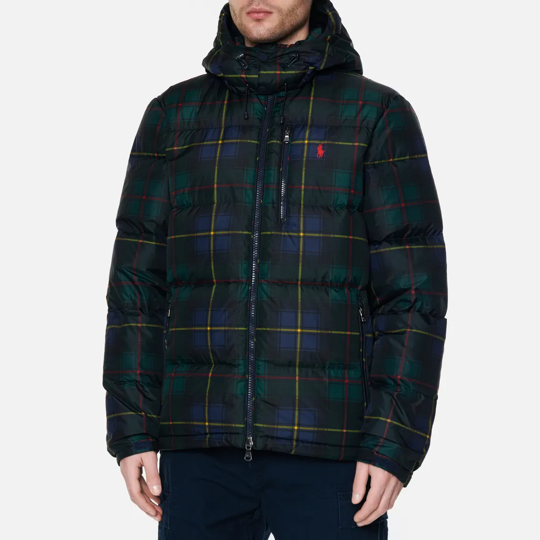 Polo Ralph Lauren Мужской пуховик Plaid Down Water-Repellent Ripstop