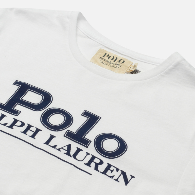 Мужская футболка Polo Ralph Lauren, цвет белый, размер S 710-850540-001 Script Polo Classic - фото 2
