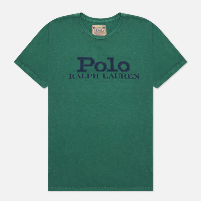 Мужская футболка Polo Ralph Lauren, цвет зелёный, размер XL 710-850540-003 Script Polo Classic - фото 1