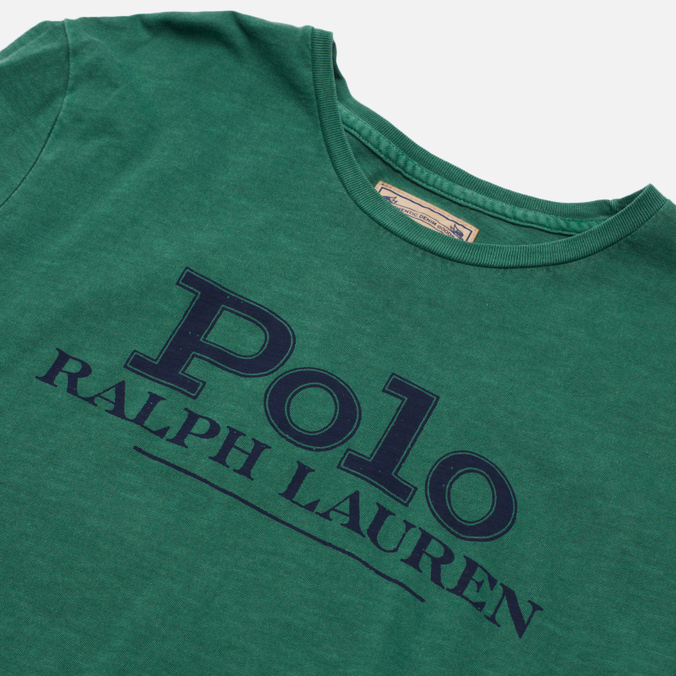Мужская футболка Polo Ralph Lauren, цвет зелёный, размер XL 710-850540-003 Script Polo Classic - фото 2