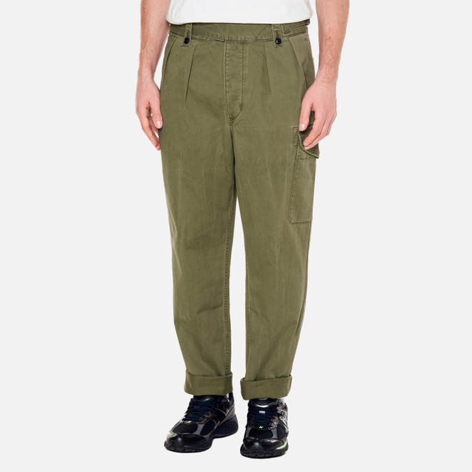 Мужские брюки Polo Ralph Lauren, цвет зелёный, размер 34/32 710-850754-001 Gurkha Pleated Baggy Fit Cargo - фото 4