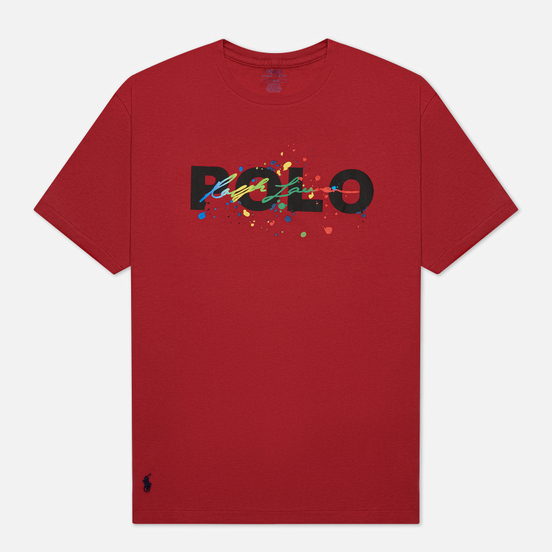 Мужская футболка Polo Ralph Lauren Classic Fit Paint Splatter Logo Chili Pepper