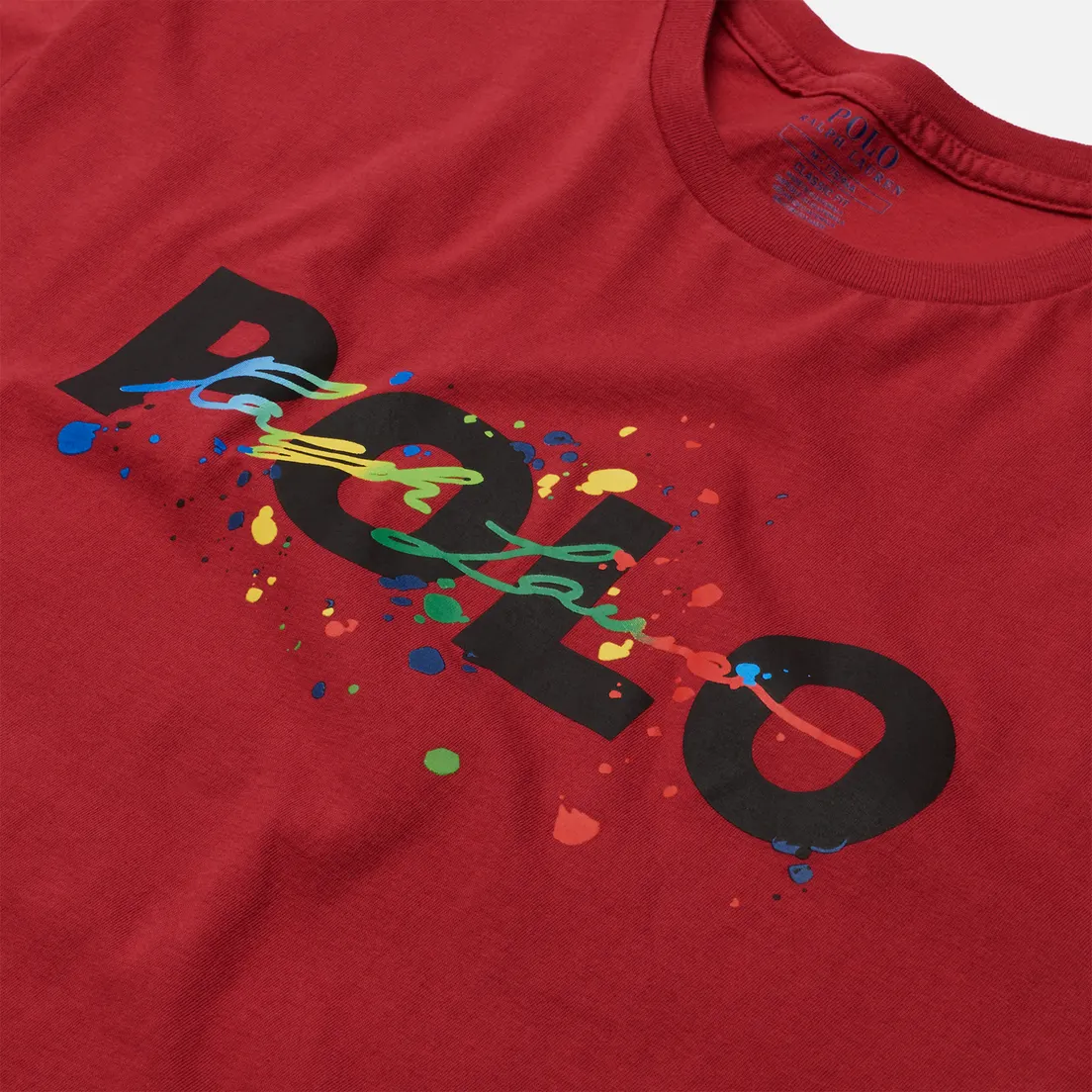 Polo Ralph Lauren Мужская футболка Classic Fit Paint Splatter Logo
