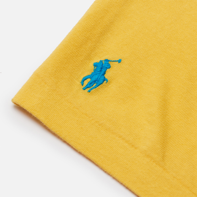 Мужская футболка Polo Ralph Lauren, цвет жёлтый, размер S 710-852109-002 Classic Fit Graphic Logo - фото 3