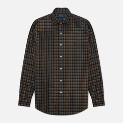 Мужская рубашка Polo Ralph Lauren Custom Fit Plaid Twill Black/Tan