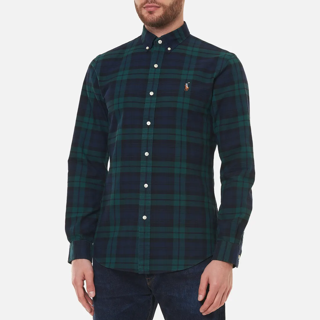 Polo Ralph Lauren Мужская рубашка Slim Fit Classic Oxford Check