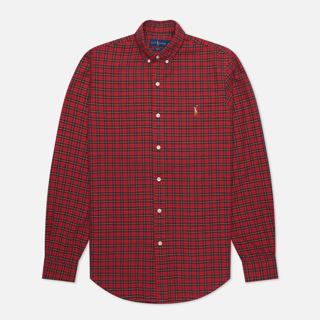 Polo Ralph Lauren Мужская рубашка Slim Fit YD Oxford Plaid