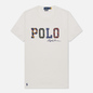 Мужская футболка Polo Ralph Lauren Custom Slim Fit Multicolor Logo Deckwash White фото - 0