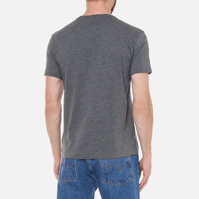 Мужская футболка Polo Ralph Lauren, цвет серый, размер XL 710-853265-006 Custom Slim Fit Multicolor Logo - фото 4