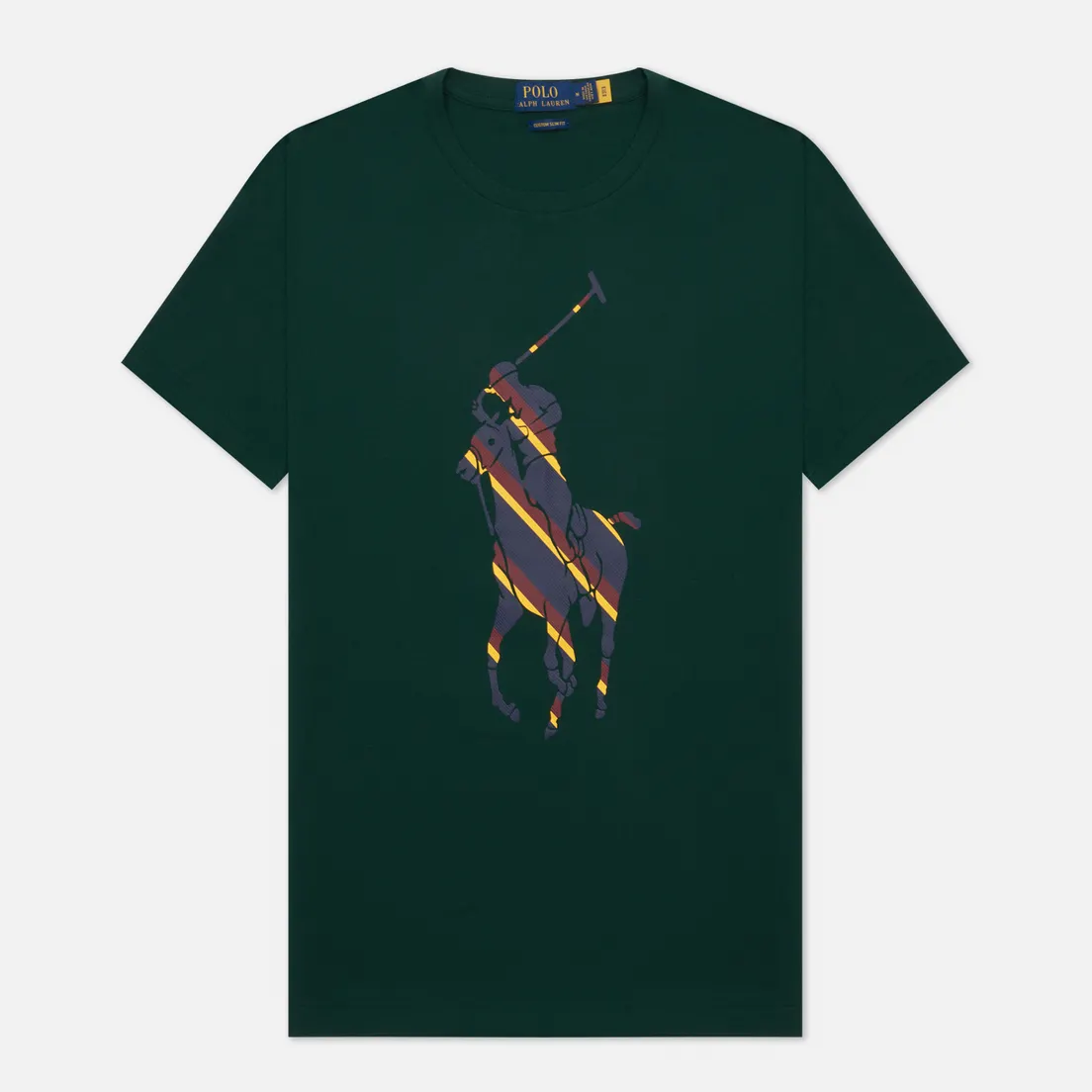 Polo Ralph Lauren Мужская футболка Custom Slim Fit Multicolor Polo Pony