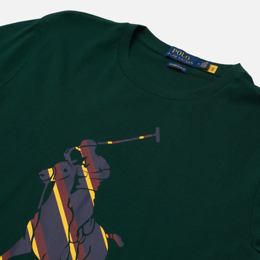 Polo Ralph Lauren Мужская футболка Custom Slim Fit Multicolor Polo Pony