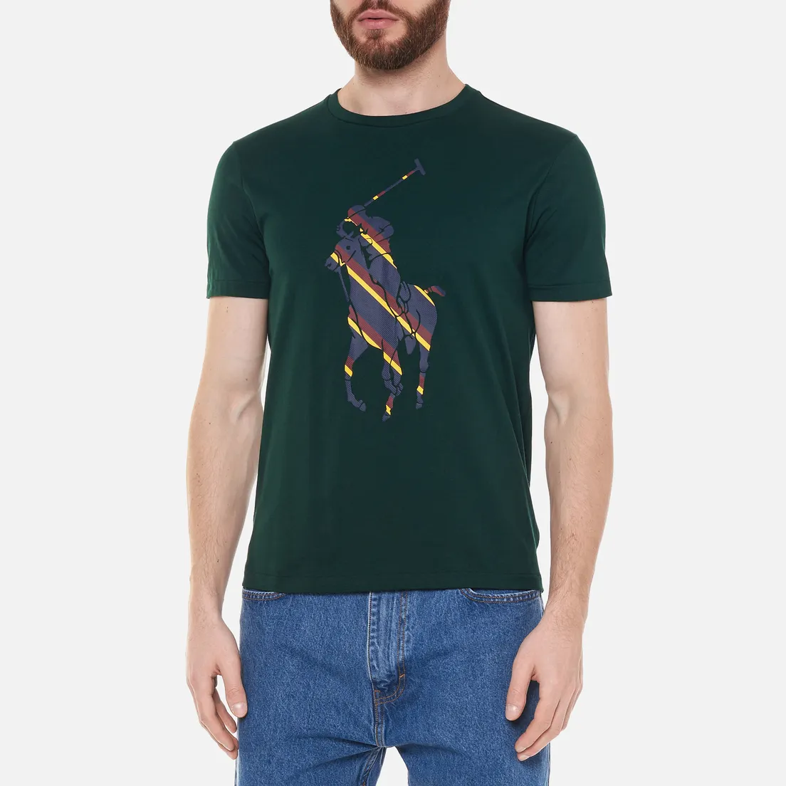 Polo Ralph Lauren Мужская футболка Custom Slim Fit Multicolor Polo Pony