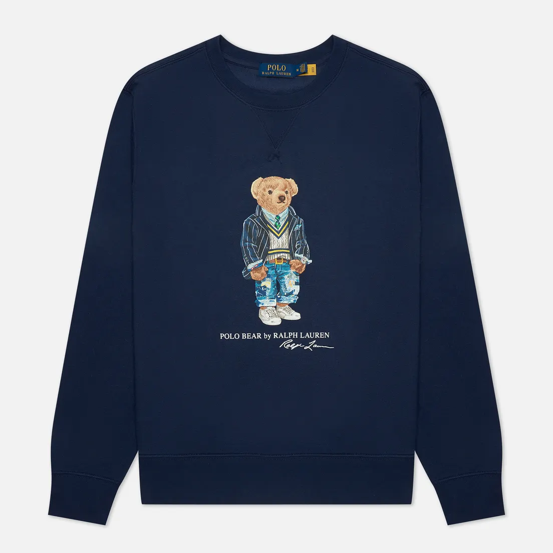 Polo Ralph Lauren Мужская толстовка Polo Bear Navy Blazer And Painted Jeans