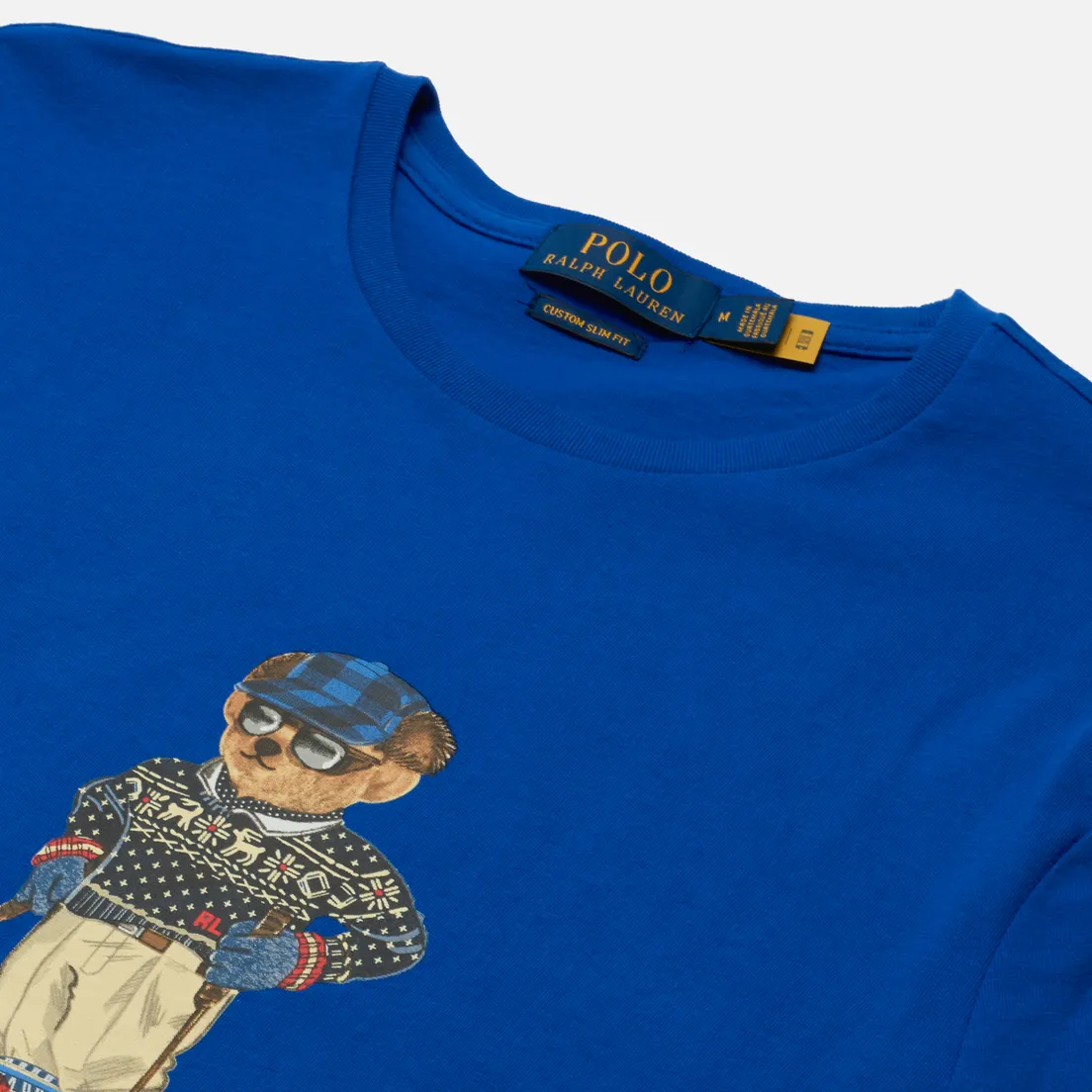 Polo Ralph Lauren Мужская футболка Custom Slim Fit Polo Bear Ski Gear