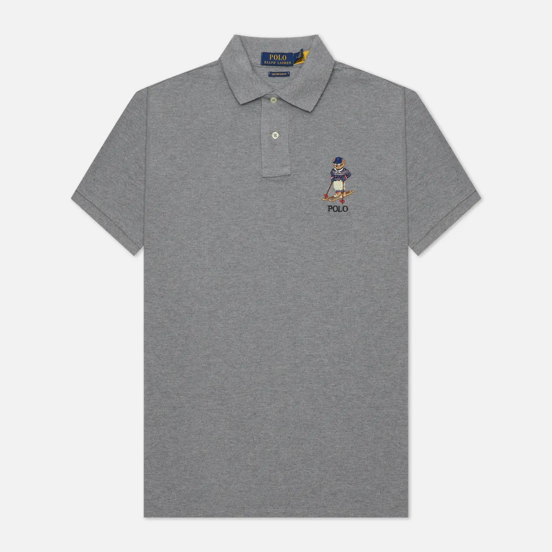 Polo Ralph Lauren Мужское поло Custom Slim Fit Polo Bear Ski