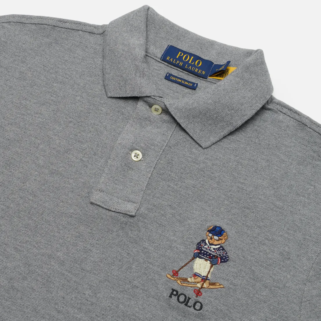 Polo Ralph Lauren Мужское поло Custom Slim Fit Polo Bear Ski