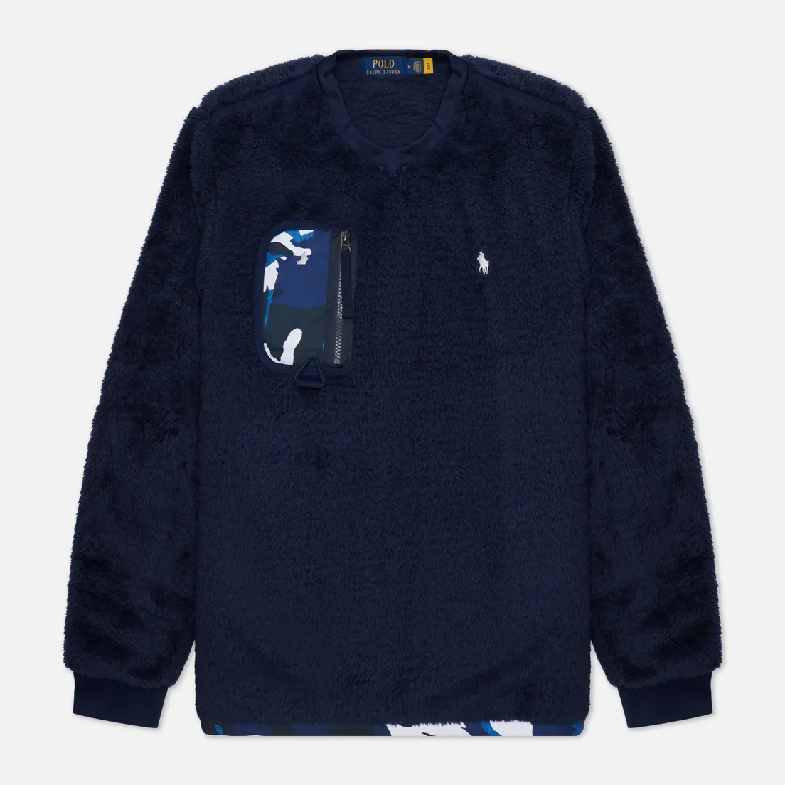 Polo Ralph Lauren Мужская толстовка Curly Hi-Pile Hybrid Crew Neck