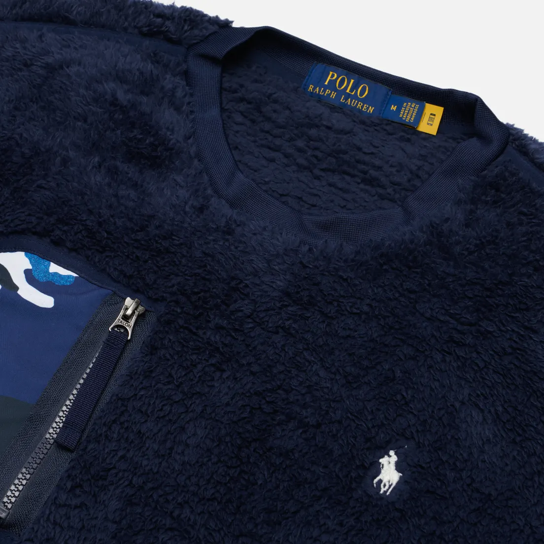 Polo Ralph Lauren Мужская толстовка Curly Hi-Pile Hybrid Crew Neck