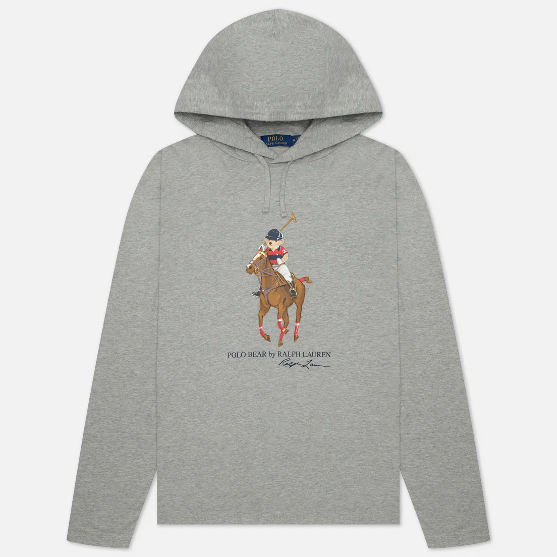 Polo Ralph Lauren Мужской лонгслив Big Polo Bear Player Hoodie