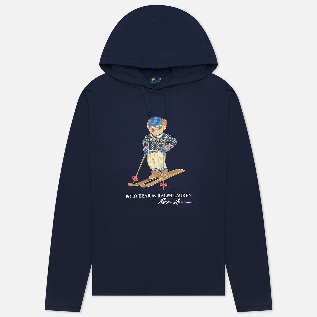 Polo Ralph Lauren Мужской лонгслив Big Polo Bear Ski Hoodie