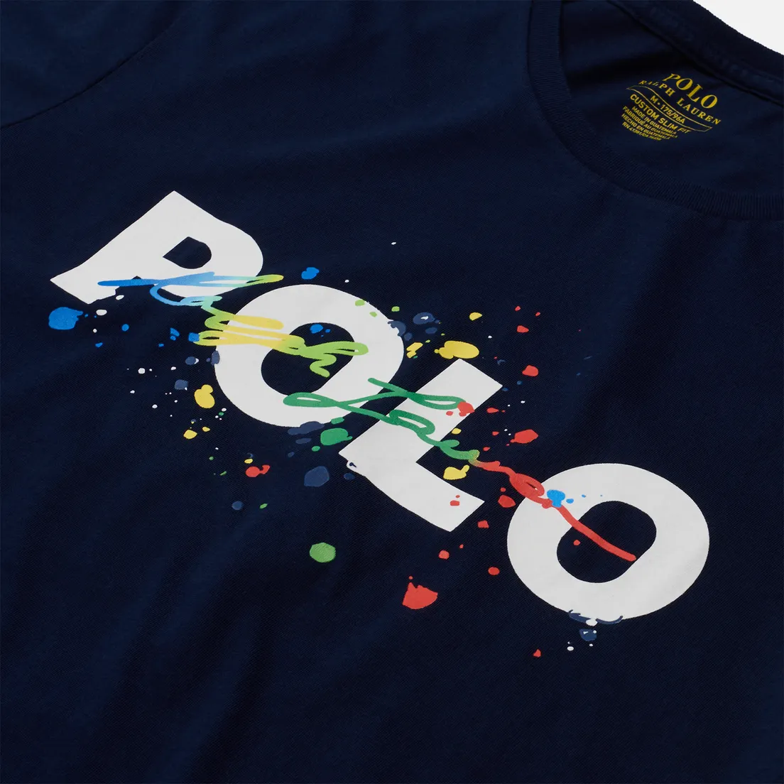 Polo Ralph Lauren Мужская футболка Classic Fit Paint Splatter Logo
