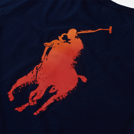 Мужская футболка Polo Ralph Lauren Classic Fit Paint Splatter Logo Newport Navy