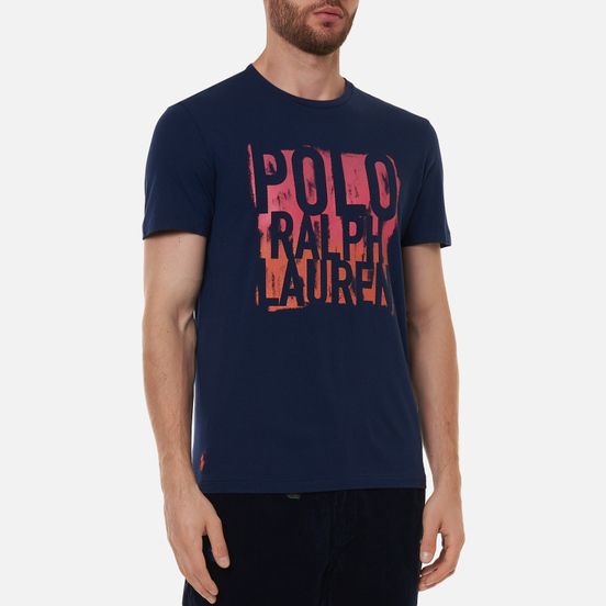 Мужская футболка Polo Ralph Lauren Classic Fit Graphic Logo Newport Navy