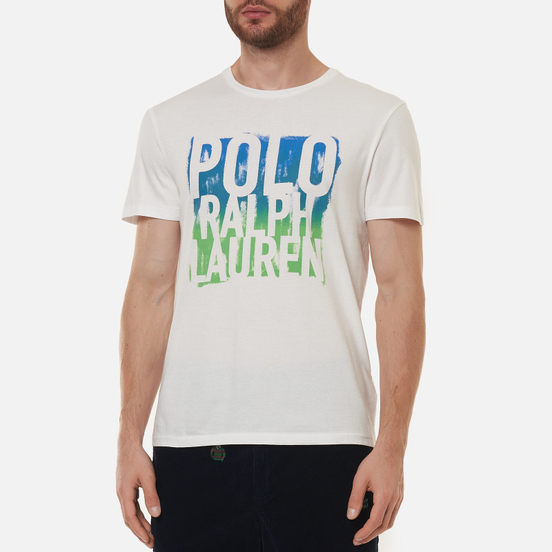 Мужская футболка Polo Ralph Lauren Classic Fit Graphic Logo White