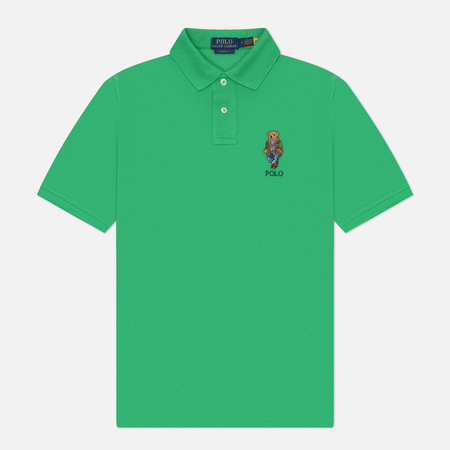  Мужское поло Polo Ralph Lauren Polo Bear Classic Fit, цвет зелёный, размер S