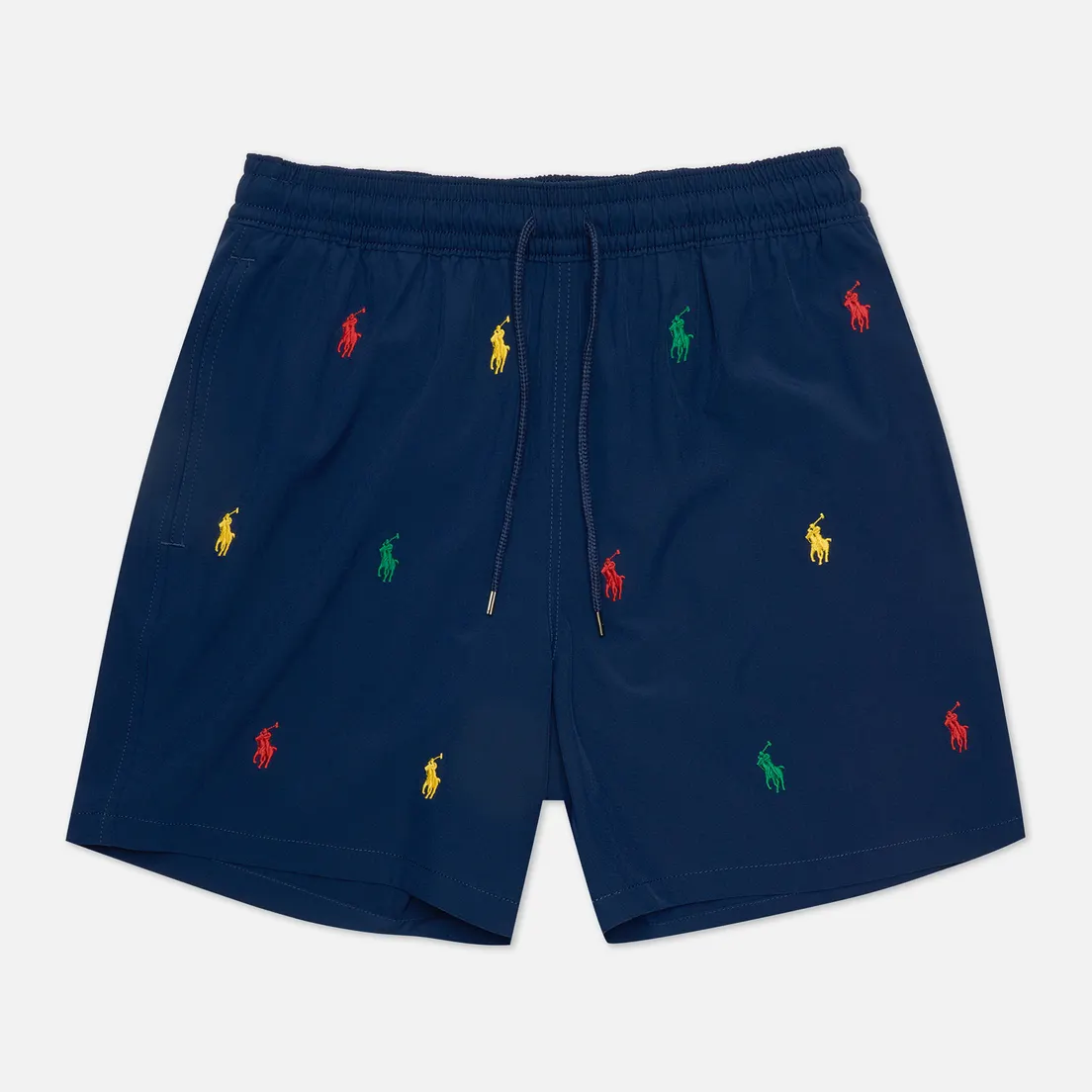 Polo Ralph Lauren Мужские шорты All Over Embroidered Polo Pony Traveler Mid
