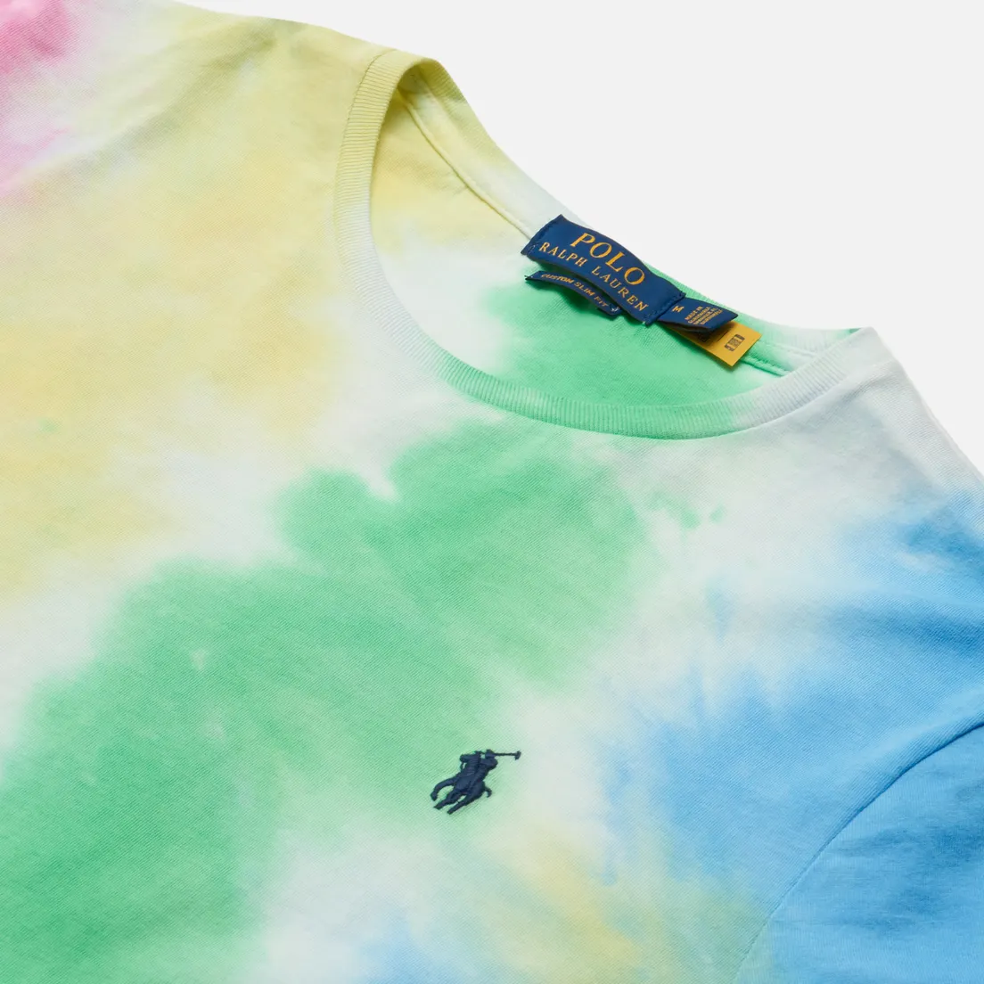 Polo Ralph Lauren Мужская футболка Custom Slim Fit Tie-Dye Jersey
