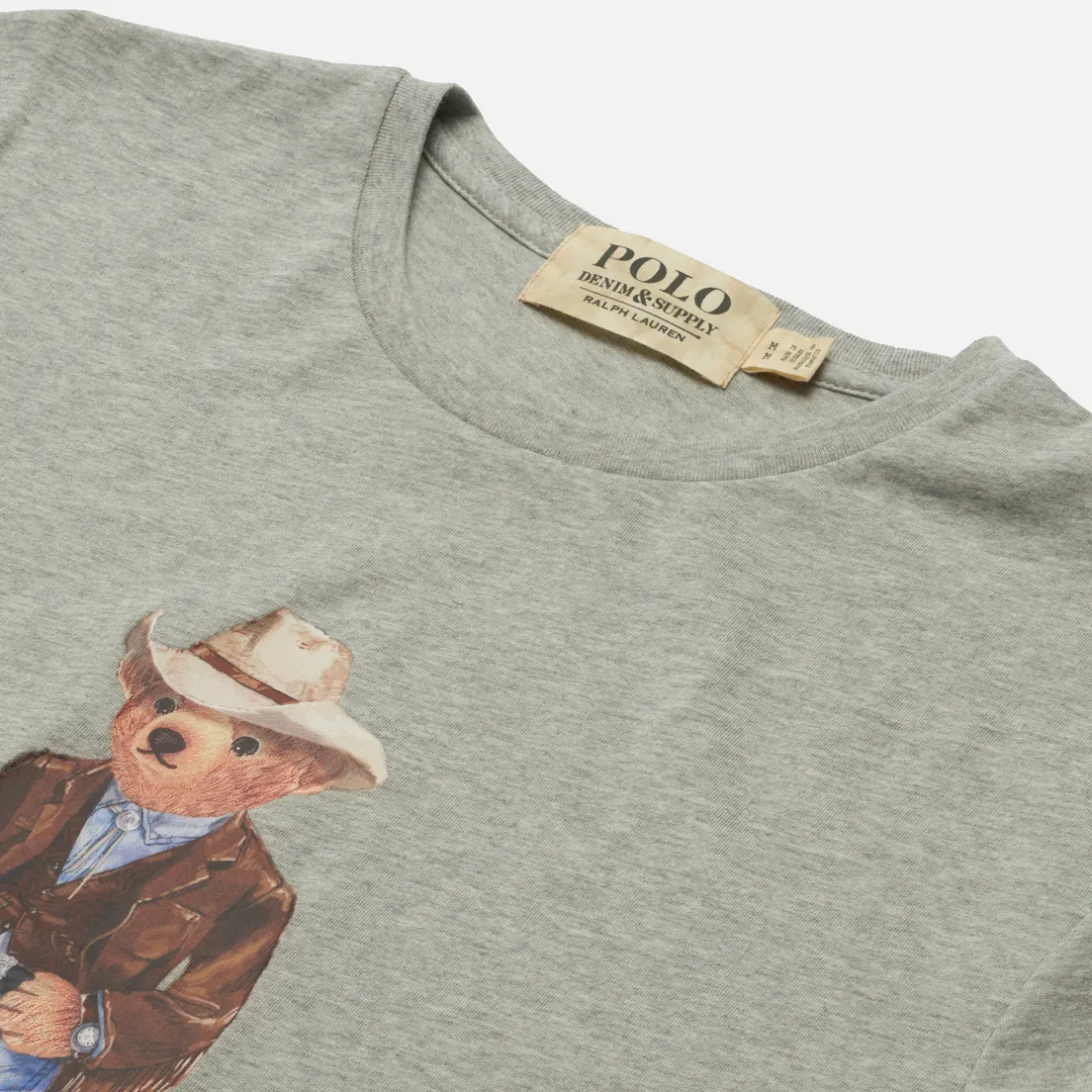 Polo Ralph Lauren Мужская футболка Custom Slim Fit Polo Bear Cowboy