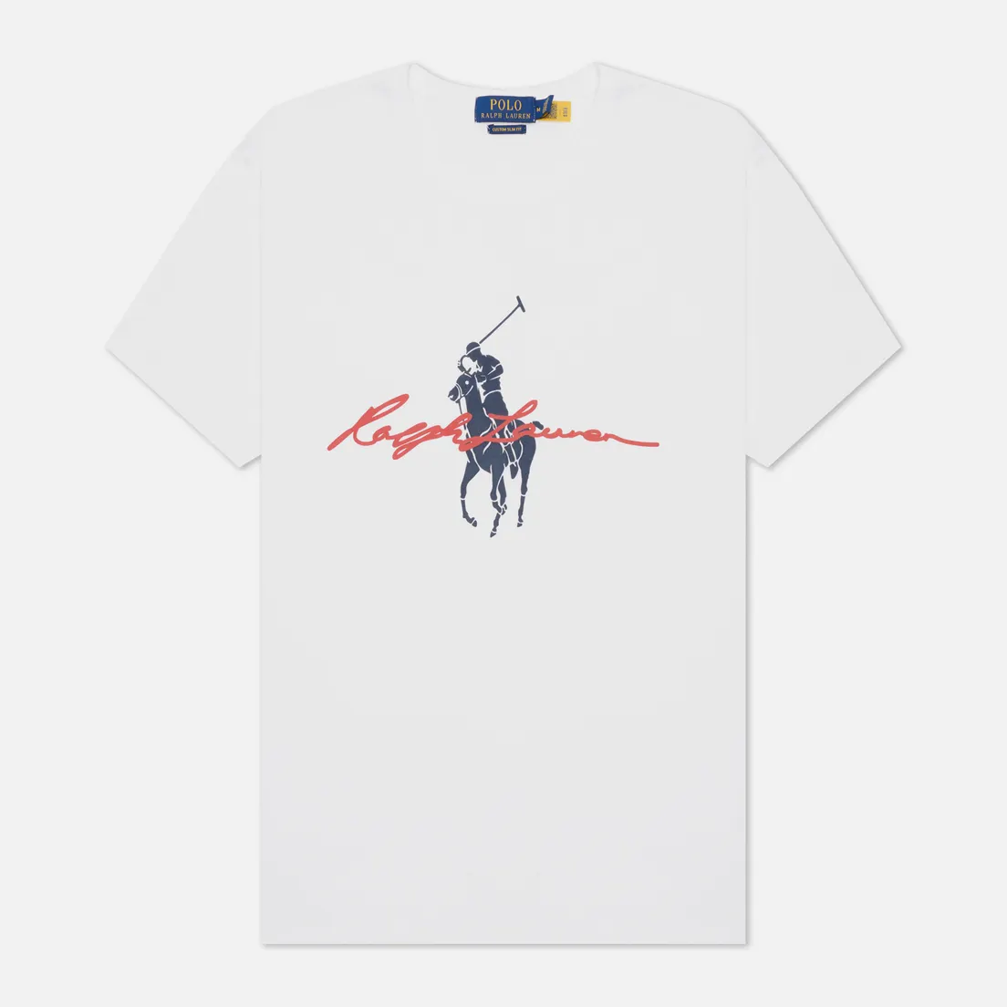 Polo Ralph Lauren Мужская футболка Custom Slim Fit Big Pony Script