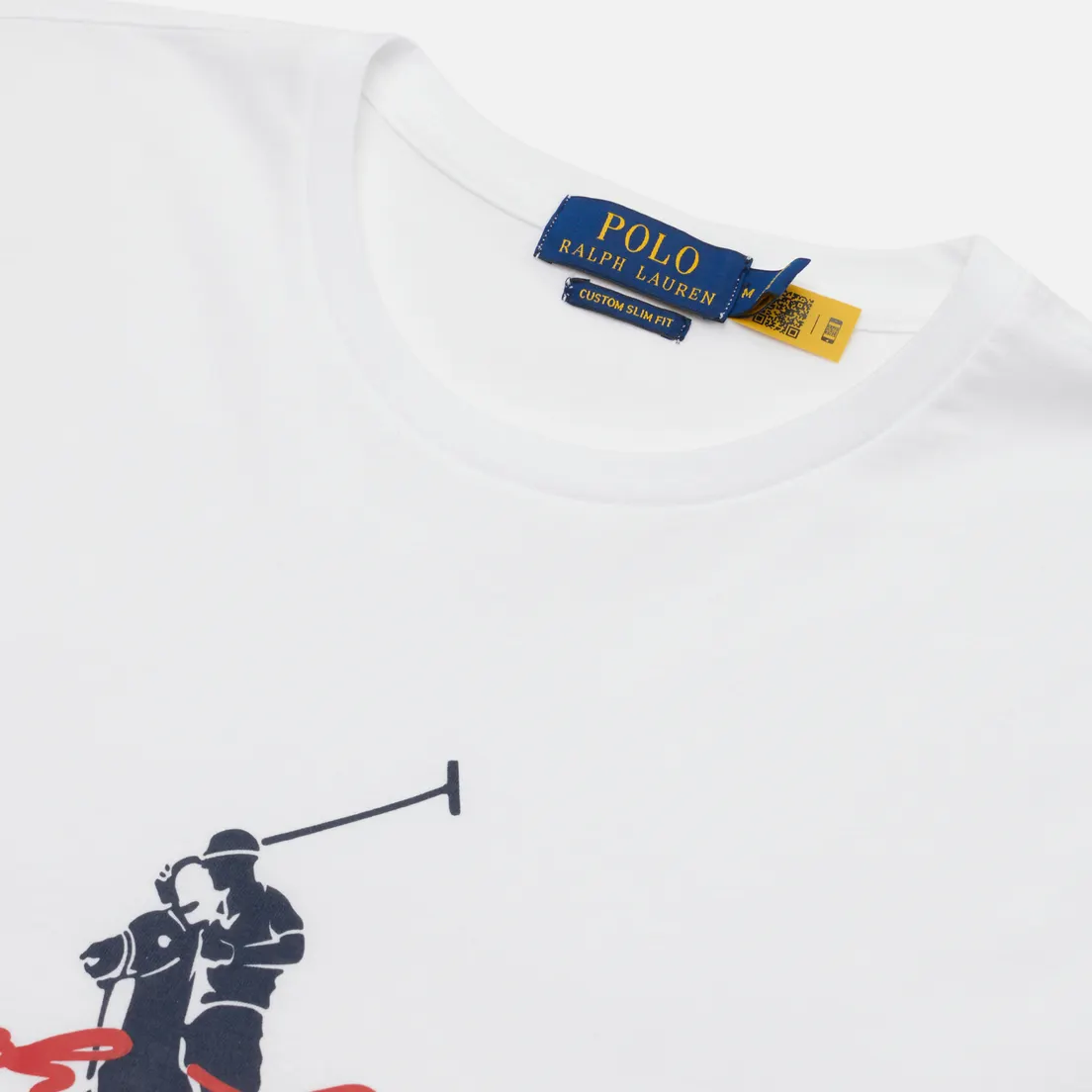 Polo Ralph Lauren Мужская футболка Custom Slim Fit Big Pony Script