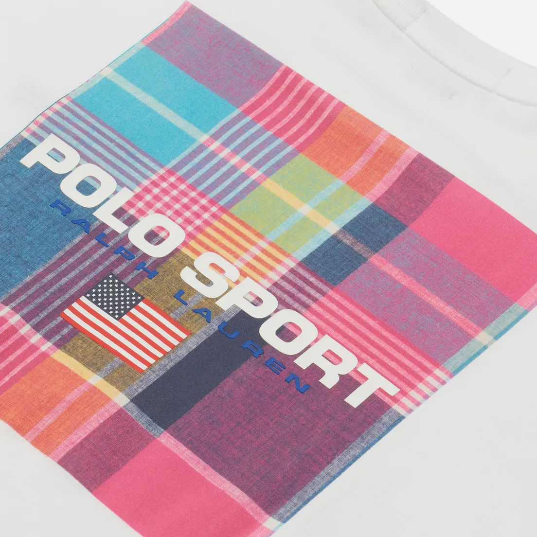 Polo Ralph Lauren Мужской лонгслив Polo Sport Madras Box Back
