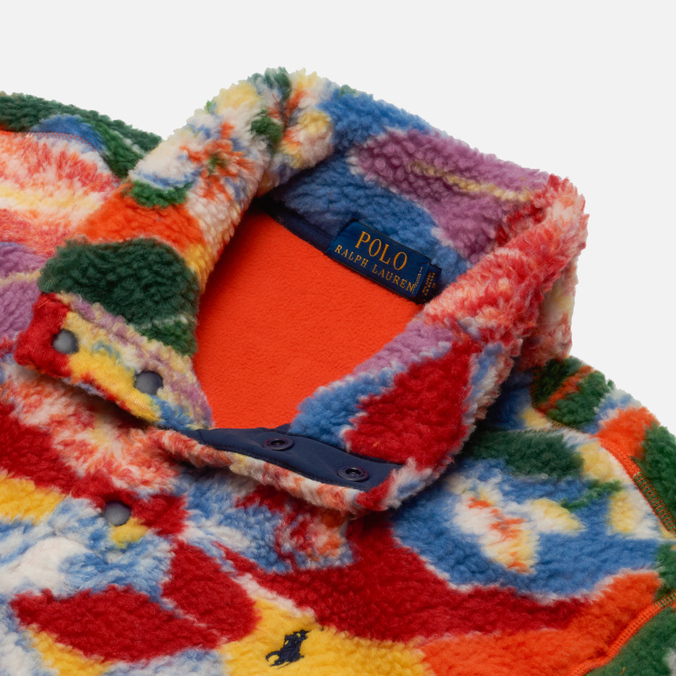 Мужская толстовка Polo Ralph Lauren, цвет комбинированный, размер L 710-858538-001 Floral-Print Pile Fleece Pullover - фото 2