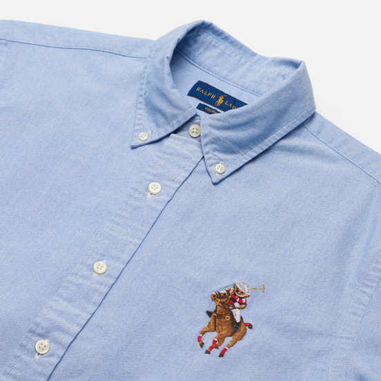 Мужская рубашка Polo Ralph Lauren Custom Fit Polo Bear Oxford BSR Blue/Riding Bear