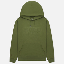 Мужская толстовка Polo Ralph Lauren Embossed Polo Logo Hoodie Army Olive
