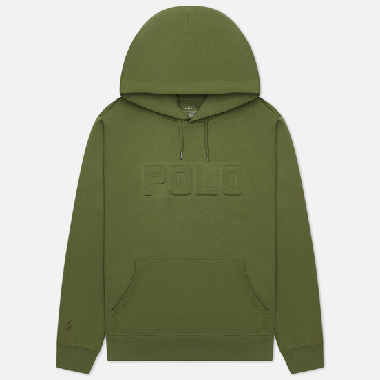 Мужская толстовка Polo Ralph Lauren Embossed Polo Logo Hoodie Army Olive