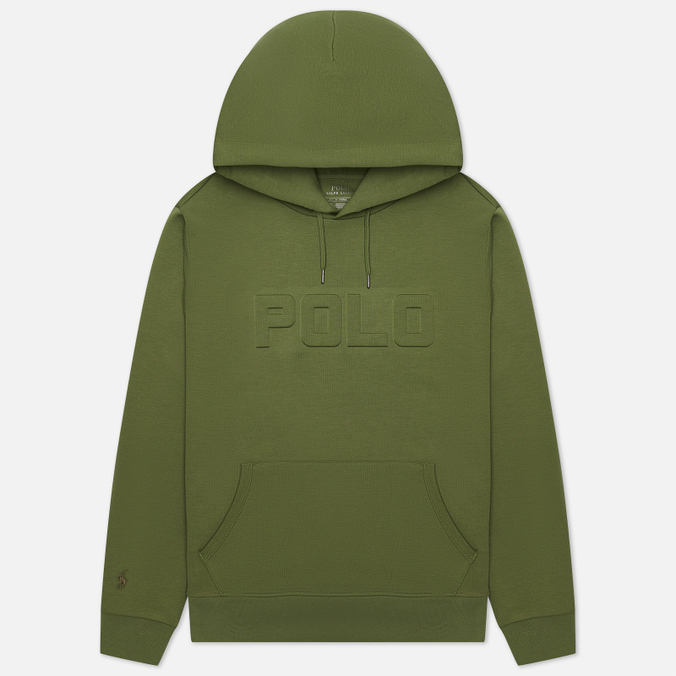 Мужская толстовка Polo Ralph Lauren, цвет оливковый, размер S 710-859286-003 Embossed Polo Logo Hoodie - фото 1