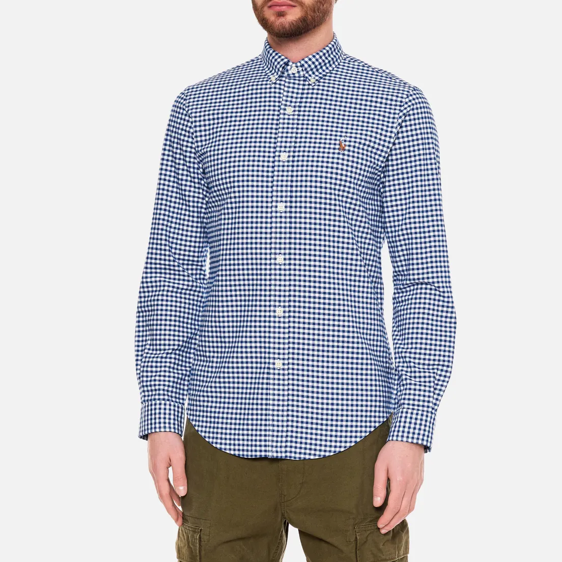 Polo Ralph Lauren Мужская рубашка Slim Fit Classic Oxford Check