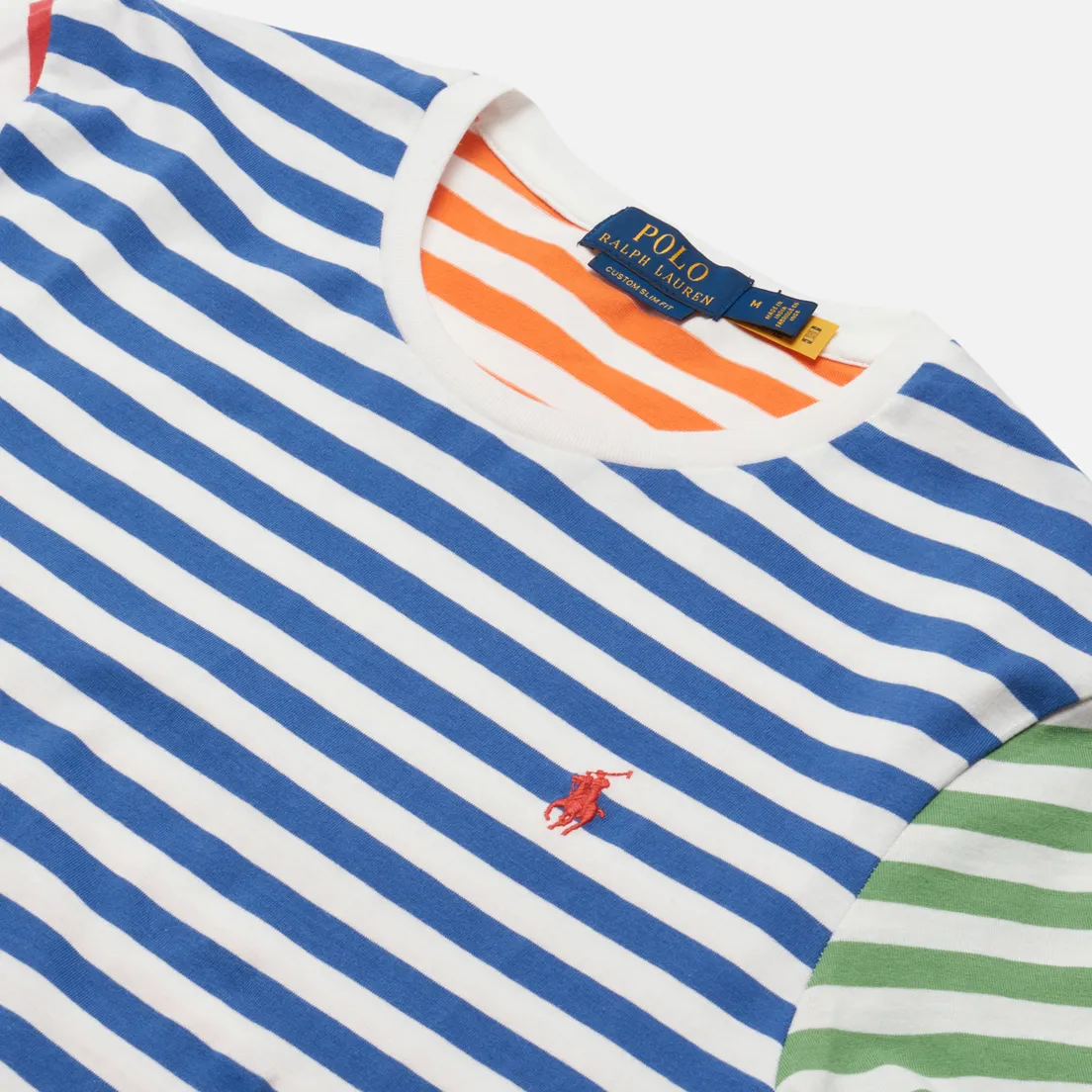 Polo Ralph Lauren Мужская футболка Custom Slim Fit Funy Stripes