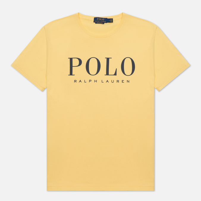 Мужская футболка Polo Ralph Lauren, цвет жёлтый, размер L
