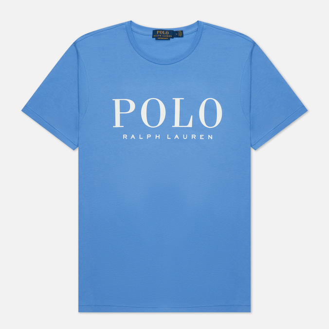 Мужская футболка Polo Ralph Lauren, цвет голубой, размер S