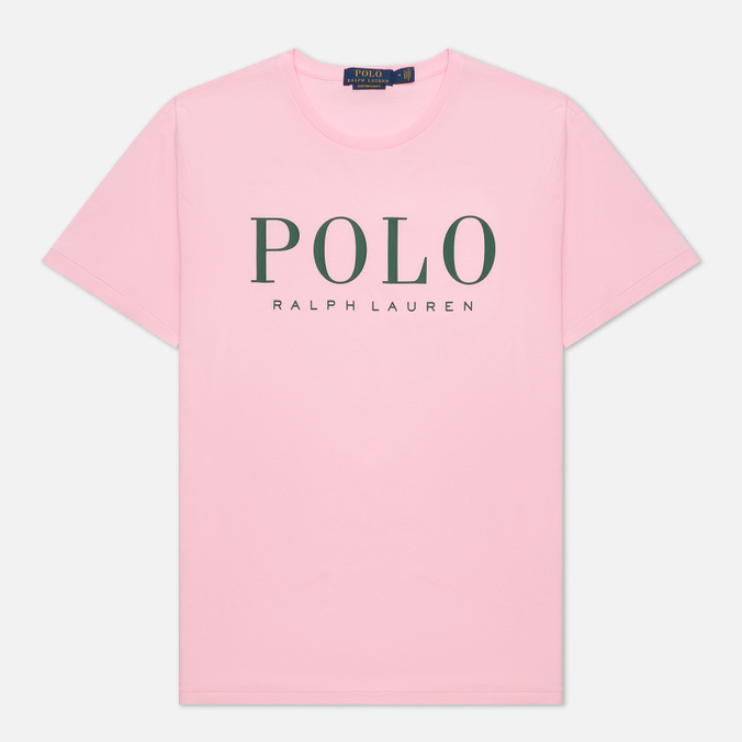 Мужская футболка Polo Ralph Lauren, цвет розовый, размер XL